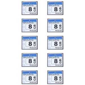Goufride 10X Professionele 8GB Compact Flash Geheugenkaart (Wit & Blauw)