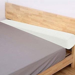 Extender voor Bed, Bed Gap/Ruimte/Crack Vuller Tussen Hoofdbord en Matras of Muur, High Density Foam met Verwijderbare Dekking(Beige,90x10x20cm)