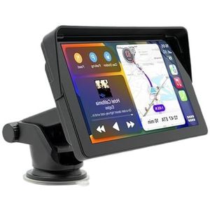 Draadloze 7 inch autoradio, auto-multimedia, Carplay, Android Auto-videospeler, touchscreen, BT AUX, 4,3 inch achteruitrijscherm(7Inch-Carpaly)