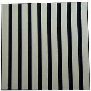 MEBANO 6-delige set akoestische wandpanelen – 40x40 cm – 3D houtfineer & vilt – akoestische wand & geluidsabsorptie – kleur: olijfgroen
