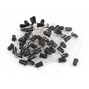 RLZQSGOT diode 60 Stks Audio Kabels 5mm Zwart Hoofd Licht Sensor Detector Digitale Coaxiale Kabels Lichtgevoelige Diode