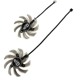 2 stuks/set FDC10H12S9-C GPU-koeler grafische kaartventilator voor PNY voor GeForce RTX 2070 SUPER 8GB XLR8 voor gaming overclocked edition(Type B FDC10H12S9C)
