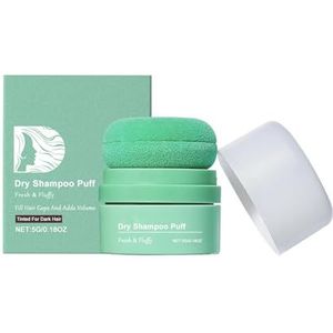 Droogshampoo Puff, Matte Poeder Droogshampoo Applicator Voor Mannen Vrouwen Donker Haar (1)