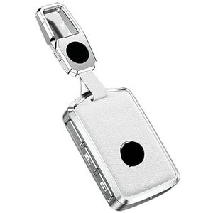 Sleutelbehuizing houder Lederen Metalen Autosleutel Case Cover Shell Fob Voor Volvo XC60 XC40 XC90 S90 V60 S60 V90 2010-2022 Houder Protector Fob Accessoires Sleutelbehuizing(7)