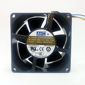 DATA0838B8U 8038 8cm DC48V 0.29A 4-wires dual ball cooling fan