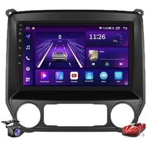 M6 plus 1,Android 15.0 Radio 2 Din Auto Stereo met 4G 5G WiFi Carplay Android Auto voor Silverado/Sierra 2014-2018 GPS Navigatie 10'' MP5 Multimedia Video Player FM BT Ontvanger