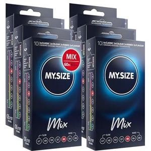 My.Size Mix Condooms Maat 5, 60 mm, Voordeelpakket, Inhoud 60 stuks
