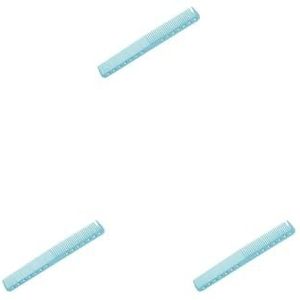 3 set haarstyling kam antistatische kappers haarknippen kammen fijne brede tand kapper thuis professionele kapperszaak blauw