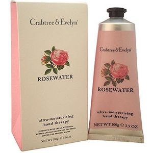 Crabtree & Evelyn Rosewater ultra-vochtinbrengende handtherapie, per stuk verpakt (1 x 100 g)