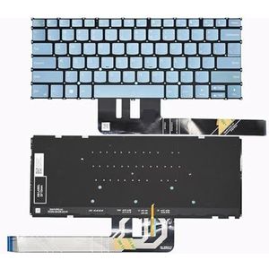 Toetsenbord voor Yoga Pro 7 14IRH8 14ARP8 14APH8 Slank ontwerp met achtergrondverlichting(US Blue Backligh)