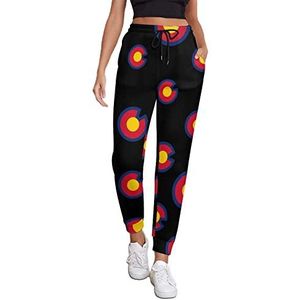 Colorado State Logo Dames Athletic Jogger Broek Joggingbroek Lounge Broek Met Zak