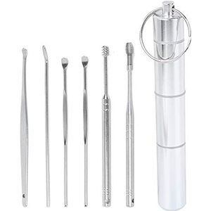 Oorsmeerreinigingsgereedschap, verzegelde waterdichte aluminiumlegering oorsmeerverwijderaar, siliconen voor thuis dagelijks meubilair dokter overal