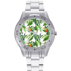 Tropische Hawaii Palm Mannen Zakelijke Horloges Legering Analoge Quartz Horloge Mode Horlo