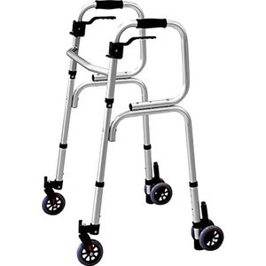 Rolling Rollator, Staande Rechtop Wandelaar met Armsteun, Verstelbare Hoogte 4 Wielen Wandelaar, voor Lange Volwassenen Senioren Mensen met een Handicap