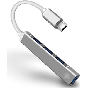 Dexim Elite USB-C naar 4-poorts USB-A Hub