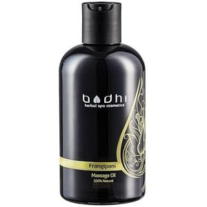 Bodhi® Frangipani Natuurlijke massageolie, 250 ml, voor exotische massage met kokos en rijstolie, veganistisch en natuurlijk