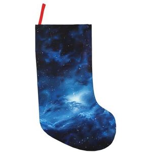 Blauwe Galaxy Print Kerst Kousen,Vakantie Party Decoraties
