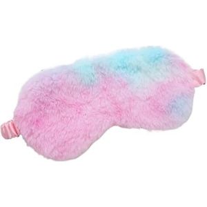 Slaapmasker, blinddoek slapen zachte pluche oogmaskers schattige liefde wolk oogbedekking pluche masker ooglapje dutje gezondheid oogbedekking (kleurrijk paars)