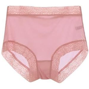 Naadloos Mulberry Zijden Ondergoed Dames Middelhoge Taille Comfortabele Slip Grote Maten Sneldrogende Slipjes Lingerie Zijden Kruis (Color : Pink 3, Size : L/Large)