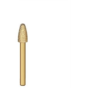 ZHLWei Vacuümgesoldeerde diamantfreeskop slijpen roterende vijl 6 mm ronde schacht goud gereedschap for gietijzer ijzeren plaat roestvrij staal keramiek