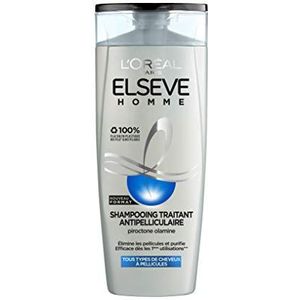 L'Oréal Paris Elseve Shampoo voor heren, tegen roos voor normaal haar met roos, 1 stuk