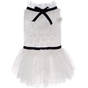 YABAISHI Small Dog Clothes puppy Summer dunne gedeelte Lace prinses rok (Color : White, Size : XXL)