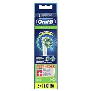 Oral-B Cross Action Elektrische Tandenborstel Vervanging Borstelkoppen Refill Met Clean Maximiser Technologie 4Count