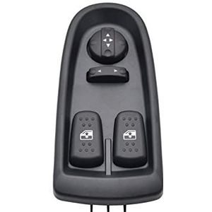 Raamschakelaar Raambediening 5801304490 5801304492 Auto Electric Power Window Master Schakelaar Lifter Knop Voor Iveco 2006-2012 5801304491 (Kleur : With Mirror Button)