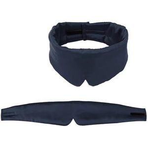 Pure Zijde Slaap Rest Oogmasker Gewatteerde Schaduw Cover Slapen Oogmasker Reizen Relax Aid Blinddoeken Slaap Eyeshade Outdoor Eyepatch (zwart)