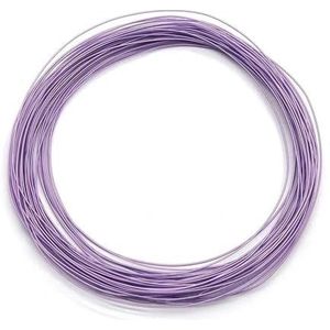 EZAGBPJK 28AWG PTFE-draad, verzilverd, enkeladerig PVDF-geïsoleerd, hoge temperatuur, doe-het-zelf elektronische vertinde koperkabels perfection(Purple,20 meters-28 AWG)