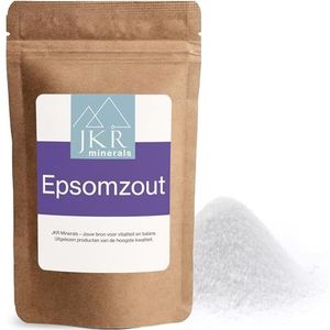 JKR Spices Epsomzout 250 g, epsom-zout in levensmiddelenkwaliteit, magnesiumsulfaatfood-grade | MgSO4 in CO² neutrale hersluitbare zak