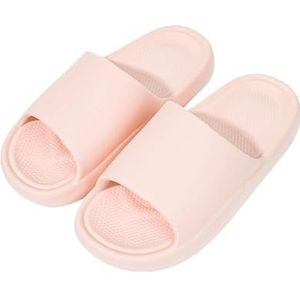 Non-slip Bathroom Slippers,Soft Slippers,Indoor And Outdoor Platform Pool Slippers Shower Slippers (Color : Powder, Size : 42/43)