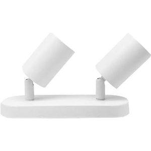 Silumen Plafondlamp, 2 spots, draaibaar, aluminium, voor GU10-lamp, wit