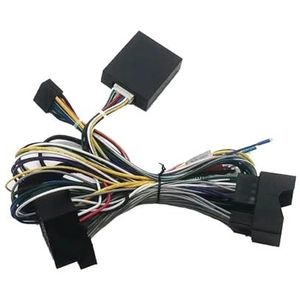 Autoradiopaneel Voor Mercedes Voor Benz C-Klasse W204 C180 C200 C230 C240 ​​C280 C300 9 Autoradio Facia Stereo Dashboard Montage Frame Speler Paneel Trim Autoradioframe(Power cord canbus)