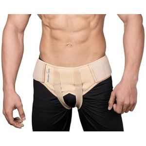 Wonder Care Hernia-riem voor mannen - Lies Hernia-ondersteuning voor mannen, 2 verwijderbare compressiekussens en verstelbare liesbanden, dubbele liesbreuk Hernia Truss Brace -M