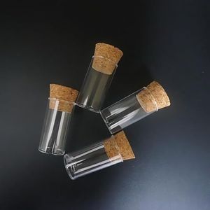 20 stuks 30 stuks 50 stuks 100 stuks 24x45mm Platte Bodem Thee Plastic Reageerbuis Drosophila flesjes Cultuur Buis Met Kurken(100pcs)