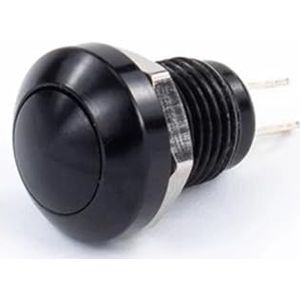 5/20/100 stuks 8 mm waterdichte metalen deurbel met drukknop voor automatische motorstart(Black,5PCS)