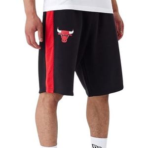 New Era Chibul 60435477 Sportshorts voor heren, NBA Mesh Panel OS Shorts, zwart