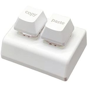 Tityvirnix Kopiëren en Plakken 2 Toetsenbord Rode Schakelaars USB Mini 2 Key Toetsenbord voor Tekening Wit 52 x 48 x 30mm