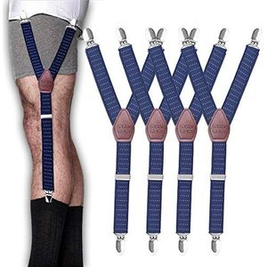 STAY GENT Y-Style Shirt blijft jurk shirt kousenbanden met antislip vergrendelklemmen en verstelbare bandjes