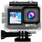 Lipa AT-M82TR actioncamera IPS Wifi - Action camera waterdicht - IMX sensor - 21 accessoires- 6K resolutie - Dual Screen - SD tot 256 GB - Remote -6K 30 FPS - EIS - +SD 16 GB