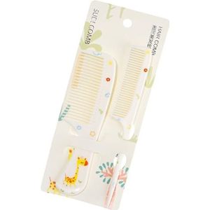 2Pcs Cartoon Haar Kammen Set Brede Tand Kam Ontwarren Haar Kammen Afscheid Kam Plagen Voor Professionele Kappers Fijne Tand Afscheiding