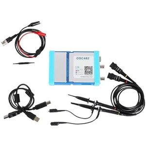 OSC482F) OSC482F Virtual Digitale oscilloscoop, USB, pc, 20 m, bandbreedte, 50 MSa/s, ondersteuning, signaalgenerator, logische analyzer