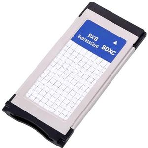 Pxyelec 1 × SD naar Camcorder SXS Pro Kaartlezer Expresscard Adapter Houder Ondersteuning 128 GB SDHC SDXC-kaart