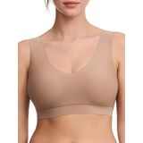 Chantelle Zachte elastische bustier voor dames, ondoorzichtig, Koffie Latte, XS/S