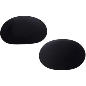 Afneembare schoudervullingen van schuimrubber, SchoudervullingenSiliconen schoudervullingen for kleding(Black)