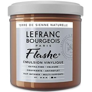 Lefranc & Bourgeois Acryl - vinylverf ""Flashe"", 125 ml pot - Siena Natuur