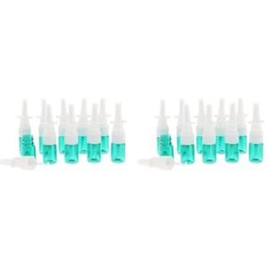 2 Set van 10x 5ML Plastic Neusspray Fles Pomp Cleanser voor het Doseren Wassen Parfum Groen