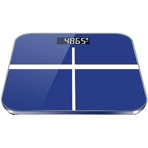 Lichaamsvetweegschaal Badkamerweegschaal BMI Smart Elektronische Weegschaal Digitale Lichaamssamenstellingsanalysator Bluetooth-compatibel LCD-scherm Gemakkelijk Te Gebruiken(Sapphire blue)