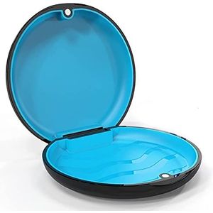 Beugeldoos met beugelhouder Dento Box spoordoos (ook voor bijtrail, knarschaarrail) 1 stuk KFO box (zwart)